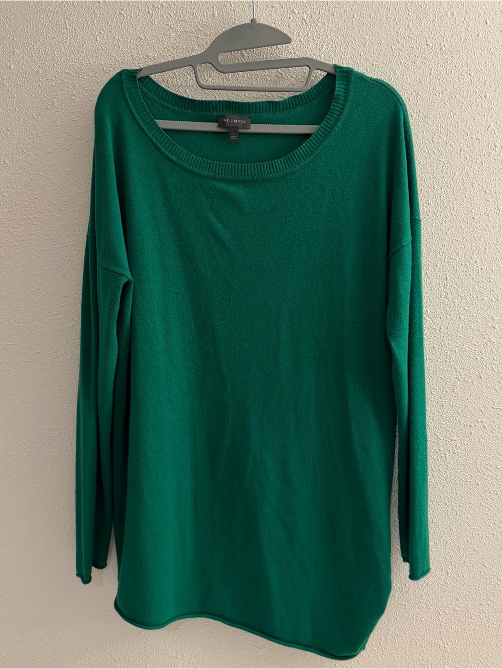 The Limited Emerald Green Long Sleeve Knit Top